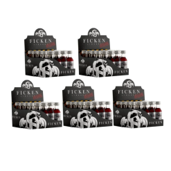 100 Fläschchen Ficken Likör 15% Vol. Partyschnaps (5 Boxen a 20 Fläschchen a 20ml) aus Glas