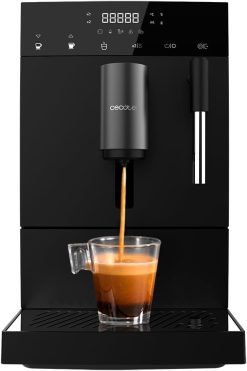 Cecotec Superautomatische Kaffeemaschine Cremmaet Compact, 1350 W, 19 Bar, Heizsystem mit Thermoblock, 150 g Kaffeebehlter mit Mahlwerk und 1,1 L, automatische Reinigung