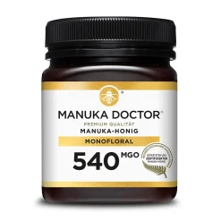 Manuka Doctor Manuka Honig 540 MGO - Original Manuka Honig aus Neuseeland mit Methylglyoxal - 250 g