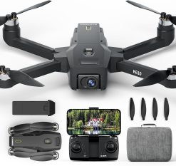 K610 GPS Drone with Camera 4K S0NY IMX SD Card Professional Drone for Adults, 4K RC AIdrones Car Return Home, Under 249 g, GPS Drones with Brushless Motor, Follow Me, Point of Interest for Beginners