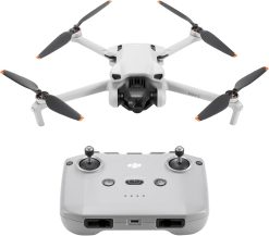 DJI Mini 3 (DJI RC) - Lightweight and Foldable Mini Camera Drone with 4K HDR Video, 38 min Flight Time, Real Vertical Shooting and Intelligent Functions, C0