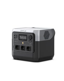 EF ECOFLOW Tragbare Powerstation RIVER 2 Pro, 768 Wh Solargenerator mit LiFeP04, Schnellladung in 70 Minuten, 3x 800 W AC-Steckdosen, Balkonkraft für Notstrom/Camping/Wohnmobile