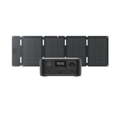 ECOFLOW RIVER 3 Tragbare Powerstation mit 45 W Solarpanel, 245 Wh LFP Batterie, bis zu 600 W Leistung, GaN verdoppelt die Laufzeit, <10 ms USV, 30% kompakterer Solargenerator für Outdoor-Camping