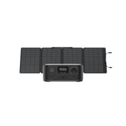 ECOFLOW RIVER 3 Tragbare Powerstation mit 110 W Solarpanel, 245 Wh LFP Batterie, bis zu 600 W Leistung, GaN verdoppelt die Laufzeit, <10 ms USV, 30% kompakterer Solargenerator für Outdoor-Camping