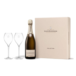 Louis Roederer Champagner Roederer Collection Genuss zu Zweit - Geschenkset 1 Flasche + 2 Gläser - Nachfolger Brut Premier Champagner (1 x 0.75 l)