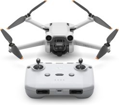 DJI Mini 3 Pro with DJI Smart Control - Lightweight and Foldable Camera Drone with 4K/60fps Videos, 48MP Photos, 34 Minutes Flight Time, Obstacle Avoidance in 3 Directions