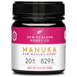 New Zealand Honey Co. Manuka Honig MGO 829+ / UMF 20+ | Aktiv und Roh | Hergestellt in Neuseeland | Zertifiziertem Methylglyoxal Gehalt | 250g