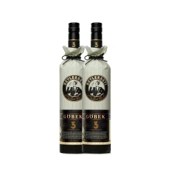 RAKI - Beylerbeyi Göbek Raki 2 x 70cl | Türkischer Brandy mit Anis aromatisiert - 100% frische Weintrauben - Ohne Zuckerzusatz | Dreifache Destillation - Alkoholgehalt 45%