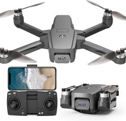 Drones with Camera Foldable Drone for Adults Beginners Brushless Motor Wind Protection Level 4 Maximum Flight Speed 40 km/h 1080P HD Camera Motorised Adjustable Drone RC Quadcopter