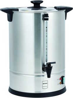 METRO Professional Kaffeemaschine GCM4007, 6.75 Liter, 45 Tassen, 950 W, mit Filter, Warmhaltefunktion, berhitzungsschutz, Füllstandsanzeige, Kühle Auenwand, Deckelverschluss, silber