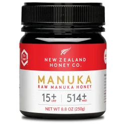 New Zealand Honey Co. Manuka Honig MGO 514+ / UMF 15+ | Aktiv und Roh - Hergestellt in Neuseeland - Zertifiziertem Methylglyoxal Gehalt - 250g - Manuka Honig 550 - Raw Honey - Rohhonig
