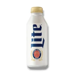 Miller Lite Aluflasche 24 x 473ml- Das Original Light Beer aus den USA kalorienreduziert- Inkl. Haus der Biere Berlin Bierdeckel