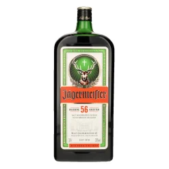 Jägermeister – 1 x 3l Premium Kräuterlikör 35% Vol. - Integrierte Ausschankhilfe für den perfekten Shot – 56 erlesene Kräuter – Im Eichenfass gelagert – Das Original aus Wolfenbüttel