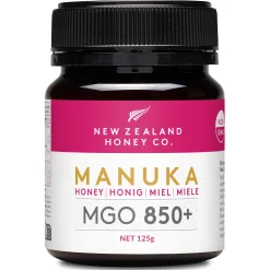 New Zealand Honey Co. Manuka Honig MGO 850+ | Aktiv und Roh | Hergestellt in Neuseeland | Zertifiziertem Methylglyoxal Gehalt | 125g