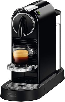 Nespresso De'Longhi EN167.B Citiz Kaffeekapselmaschine, mit Hochdruckpumpe, 1260W, 1liter,37.4 x 11.9 x 25.5 cm, Schwarz