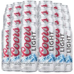 COORS LIGHT® - Dosenbier 24 x 355ml amerikanisches Bier, American Beer | Das NO.1 aus den USA als Original Importware, auch als perfektes Bier Geschenk für Männer