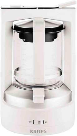 Krups KM4682 Filterkaffeemaschine T8 | 850 Watt | Automatische Abschaltung | 8-12 Tassen | Beleuchteter Ein-/ Ausschalter | Wei