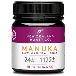 New Zealand Honey Co. Manuka Honig MGO 1122+ / UMF 24+ | Aktiv und Roh | Hergestellt in Neuseeland | Zertifiziertem Methylglyoxal Gehalt | 250g
