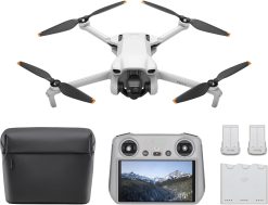 DJI Mini 3 Fly More Combo (DJI RC) - Lightweight and Foldable Mini Camera Drone with 4K HDR Video, 38 min Flight Time, Real Vertical Shooting and Intelligent Functions