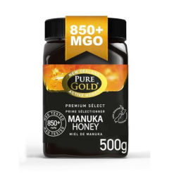 Pure Gold Manuka Honig 850+ MGO zertifiziert, Premium Neuseeland Manuka Honey 500g