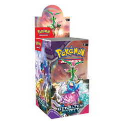 Pokémon-Sammelkartenspiel: Boosterpack-Display-Box Karmesin & Purpur – Gewalten der Zeit (18 Boosterpacks)